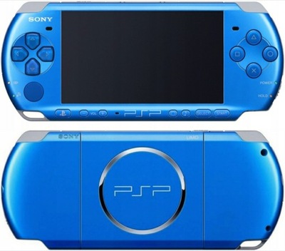 NOWA SONY PSP 3004 Slim VIBRANT BLUE PL Menu Wi-Fi Etui 350 GIER