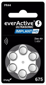 Baterie everActive Ultrasonic Implant HD 675 30szt