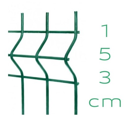 Panel ogrodzeniowy zielony fi 4 h153 Standard