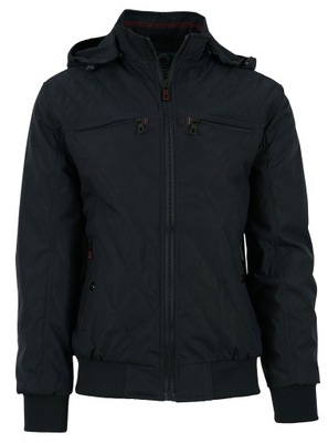 KURTKA MĘSKA PIKOWANA PRZEJŚCIOW ŚCIĄGACZ KAPTUR L