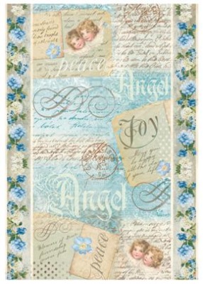 STAMPERIA PAPIER RYŻOWY z motywem (nr DFSA-4009) arkusz A4 do decoupage