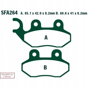 ZAPATAS DE FRENADO EBC SFA264  