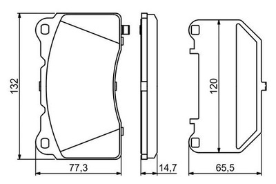 BOSCH 0 986 494 880 КОЛОДКИ ТОРМОЗНЫЕ