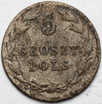 1226. 5 groszy polskich 1822