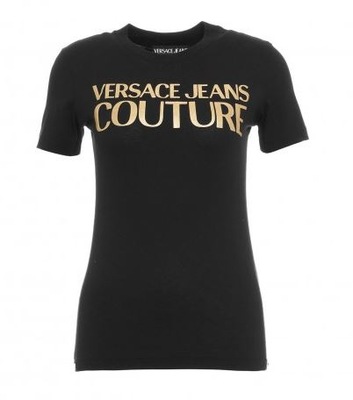 Versace Jeans t-shirt 71HAHT04 CJ00T G89 czarny S
