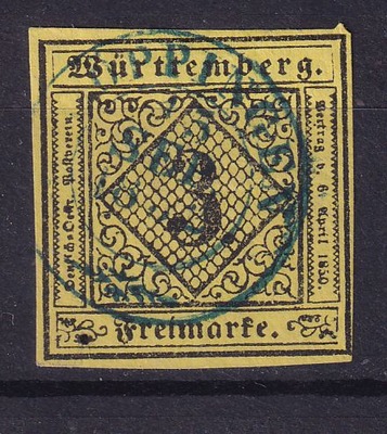 1851 Księstwa niemieckie Wurttemberg Mi 2