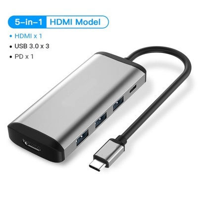 5in1-CNB Thunderbolt 3 Dock Adapter HUB USB C HUB