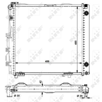 РАДИАТОР ВОДЫ MERCEDES S W126 85-91 260 300