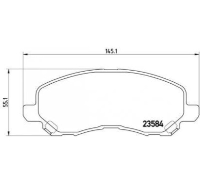 Brembo тормозные колодки тормозные citroen c4 aircross фото №1