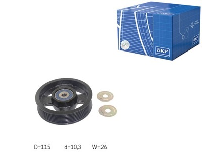 Ролик направляющая ремень клиновой toyota fortuner land cruiser prado фото №1