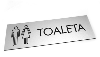 Tabliczka TOALETA, PIKTOGRAM WC