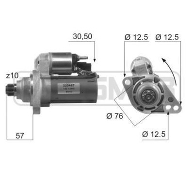 ERA MESSMER STARTERIS VW,SKODA 