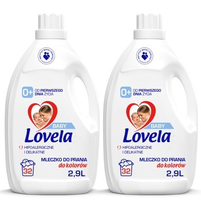 LOVELA BABY Mleczko do prania dla dzieci i niemowląt HIPOALERGICZNE 2x 2,9l