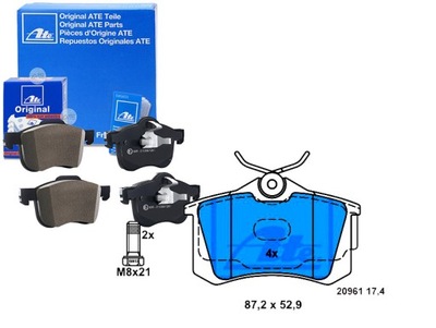 ATE КОЛОДКИ ГАЛЬМІВНІ VW ЗАД LUPO POLO 1,2-1,8 99-0