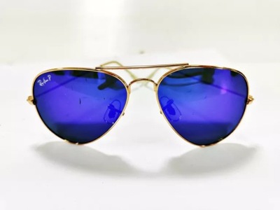 OKULARY PRZECIWSŁONECZNE RAY-BAN RB 3025 ZŁOTE AVIATOR LARGE METAL