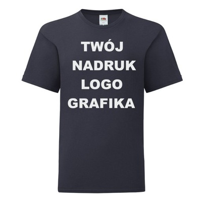 T-SHIRT Koszulka z WŁASNYM NADRUKIEM [AZ] S 128cm