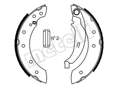 METELLI 53-0350 КОМПЛЕКТ КОЛОДОК ТОРМОЗНЫХ