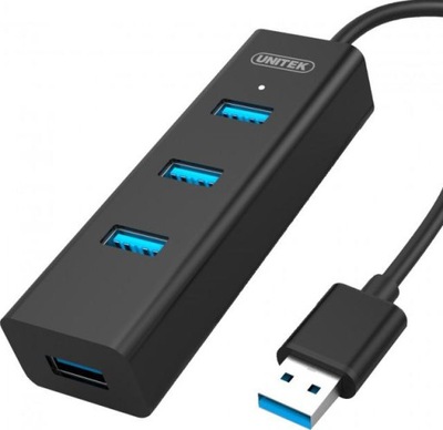 Unitek Hub 4-porty USB 3.0 czarny