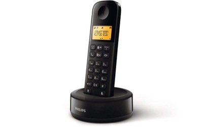 Telefon bezprzewodowy Philips D1601B czarny