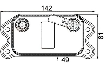 Hella радіатор оливи volvo c30 t5 фото №1