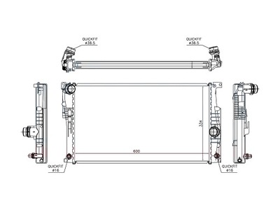 BMW 2 F22 2014- РАДІАТОР 17117618807