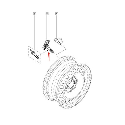 ITOR DE PRESIÓN EN OPONACH TPMS SENSOR 433MHZ PARA OPEL 2005-2020 40700-1628R  