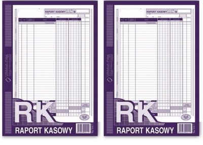 Raport kasowy A4 410-1 x2