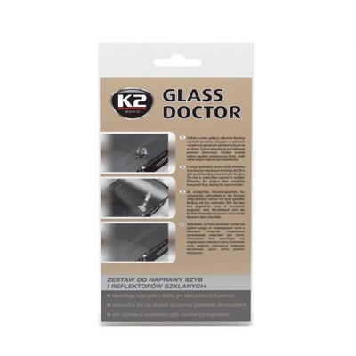 K2 GLASS DOCTOR 0,8ML. B350 ZESTAW DO NAPRAWY ODPR