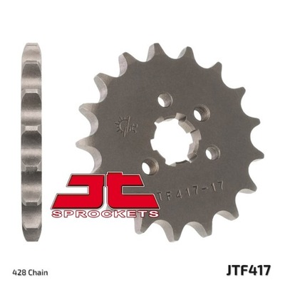 JT ENGRANAJE PARTE DELANTERA 517 14 KAWASAKI KMX 125, KDX 125 (51714JT) (LANC. 428)  