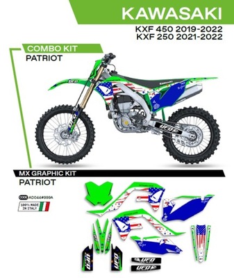 Okleina UFO Kawasaki KXF 250 21-22 KXF 450 19-22