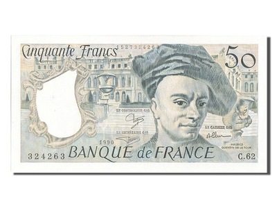 Banknot, Francja, 50 Francs, Quentin de La Tour, 1