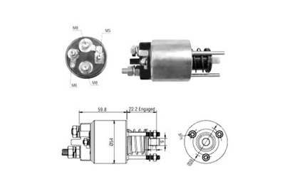 MEAT DORIA ELEKTROMAGNES СТАРТЕРА 12V BMW 3 E30 3 E36 3 E46 5 E34