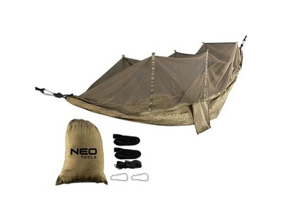 Hamak z moskitierą Neo Tools 330x140cm