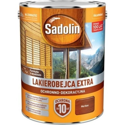 Sadolin Extra lakierobejca 10L MERBAU 40 drewna