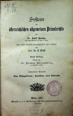 Syftem bes ofterreimifmen allgemeinen 1907 r