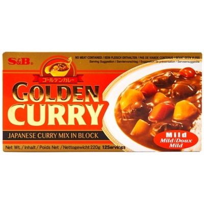 Japoński Golden Curry Mild (łagodne) S&B 220g