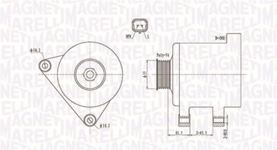 ГЕНЕРАТОР CITROËN C3 1.4 FLEXFUEL 09- MQA1741