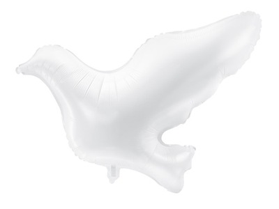 Balon foliowy na Komunię Gołąb biały - 77cm