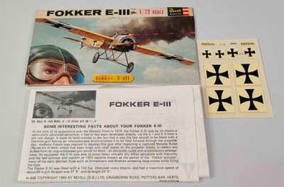 Fokker E.III Revell 1/72 ZŁOM R.44