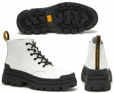 Caterpillar CAT Hardwear Mid Unisex Leather Boots trzewiki skórzane - 41