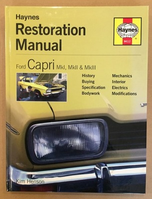 Haynes Restoration Manul Ford Capri MKI MKII MKIII 