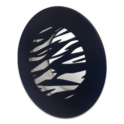 Anemostat ozdobny , okrągły-czarny fi 100 tygrys