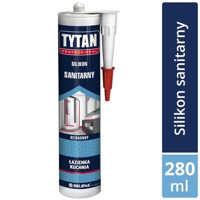 Silikon Sanitarny bezbarwny 280 ml Tytan