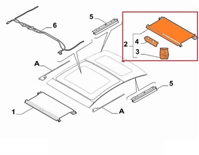 Шторка задняя крыша панорамного alfa romeo giulia фото №1
