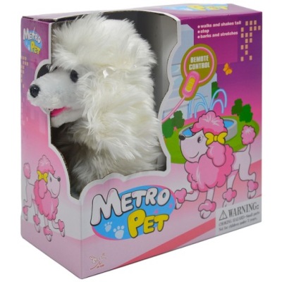 967822 INTERAKTYWNY PIESEK NA SMYCZY PUDEL 2 KOLORY