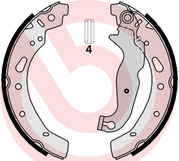 ZAPATAS DE TAMBOR DE FRENADO BREMBO S 24 540 S24540  