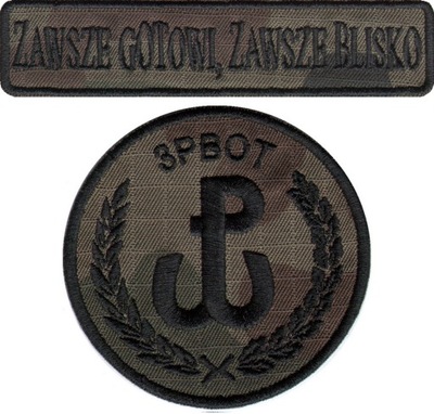 3PBOT Oznaka Motto ZGZB WOT naszywki kpl US-22