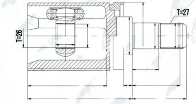 PRZEGUB PÓŁOSI NPW-BM-017 NTY