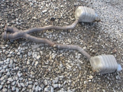 Гасник вихлоп kompletny mercedes slk r171 3.0 v6 a1714910201 a1714910401 фото №1