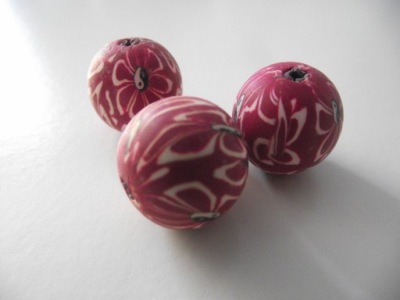 KULE FIMO FUKSJA 20MM 1SZT